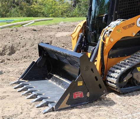 1 skid steer with grapple bucket|skid steer grapple bucket attachment.